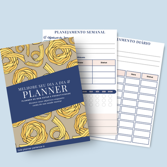 Planner de Bem-Estar e Produtividade