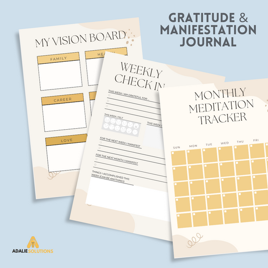 Gratitude & Manifestation Journal